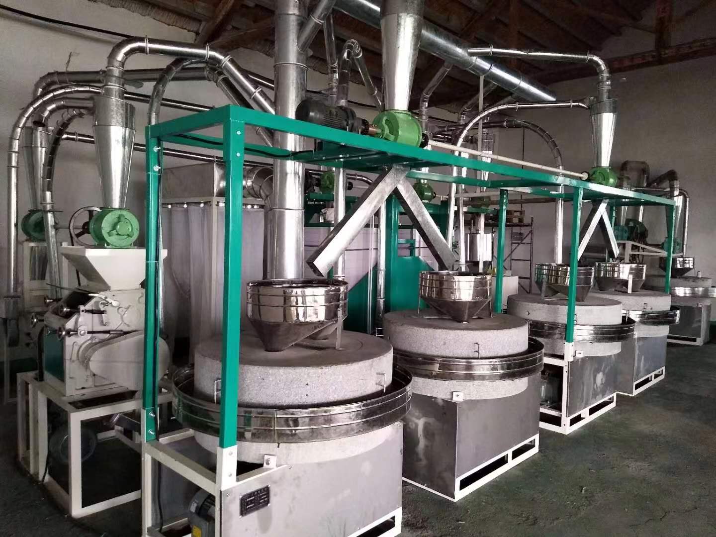 sm100×4+2小麦石磨平筛制粉成套设备