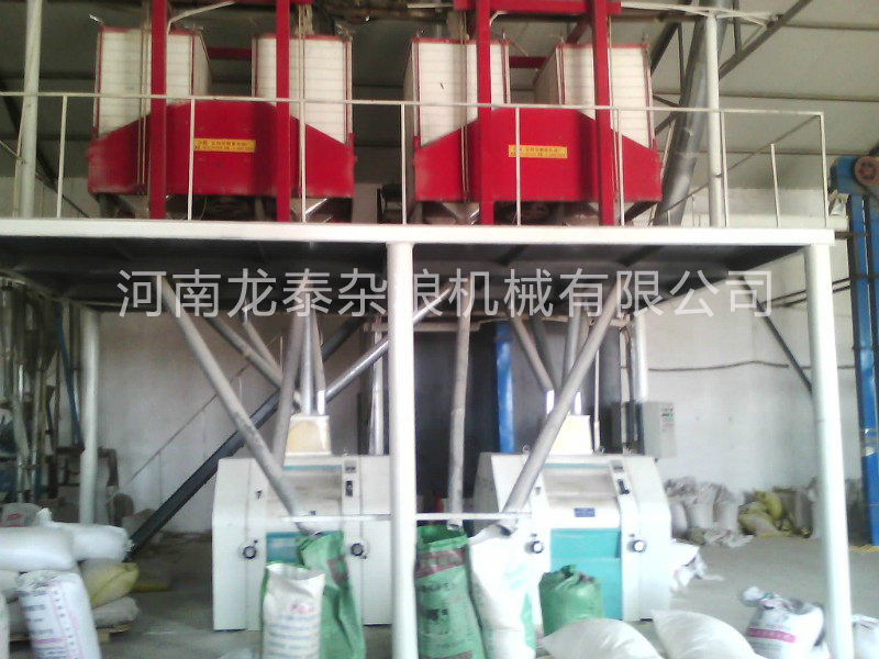 包头市青山区银河新村蒙忠种植合作社50吨大黄米糕面联合脱皮抛光制糕面一套